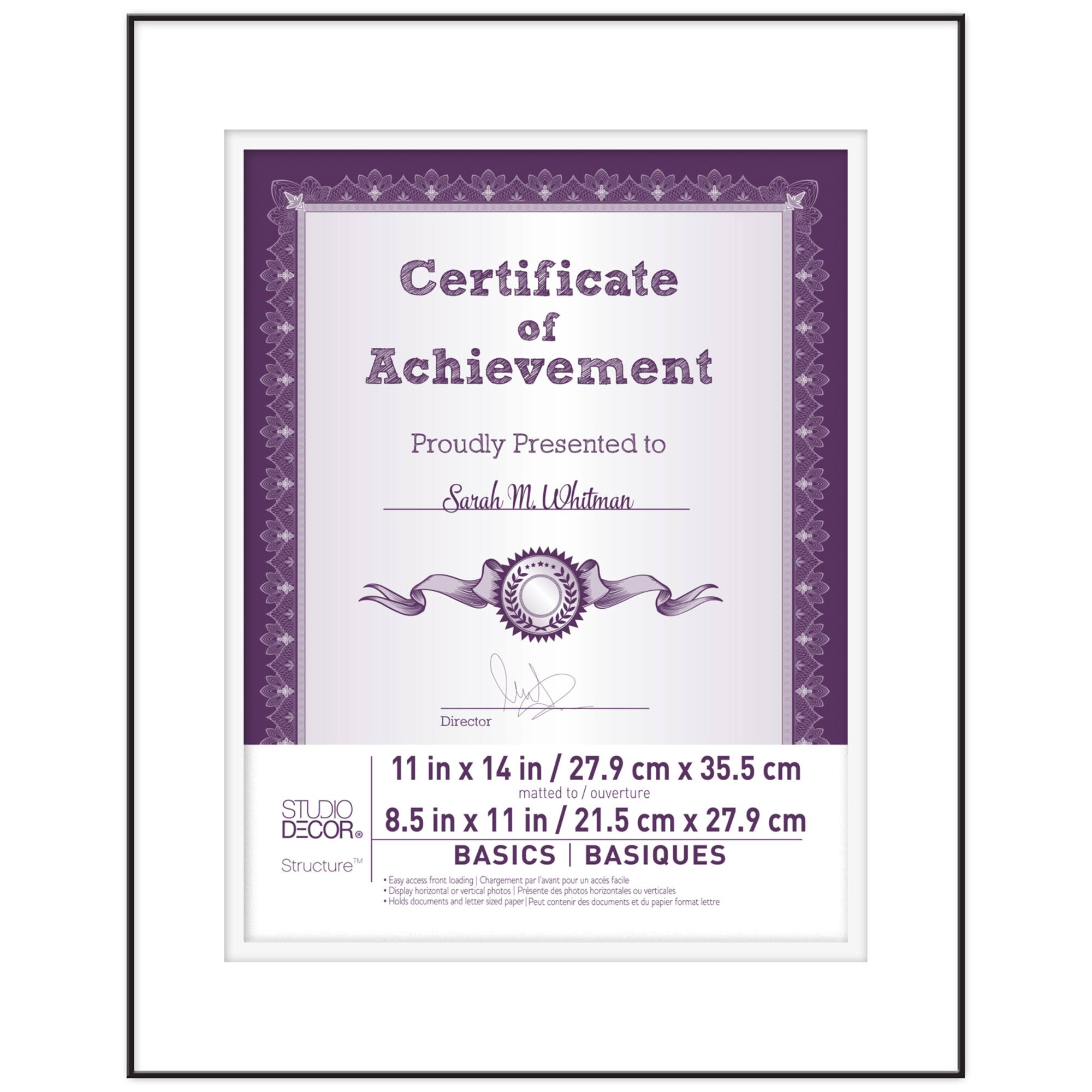 Basics Black Frame with Double Mat by Studio Décor®